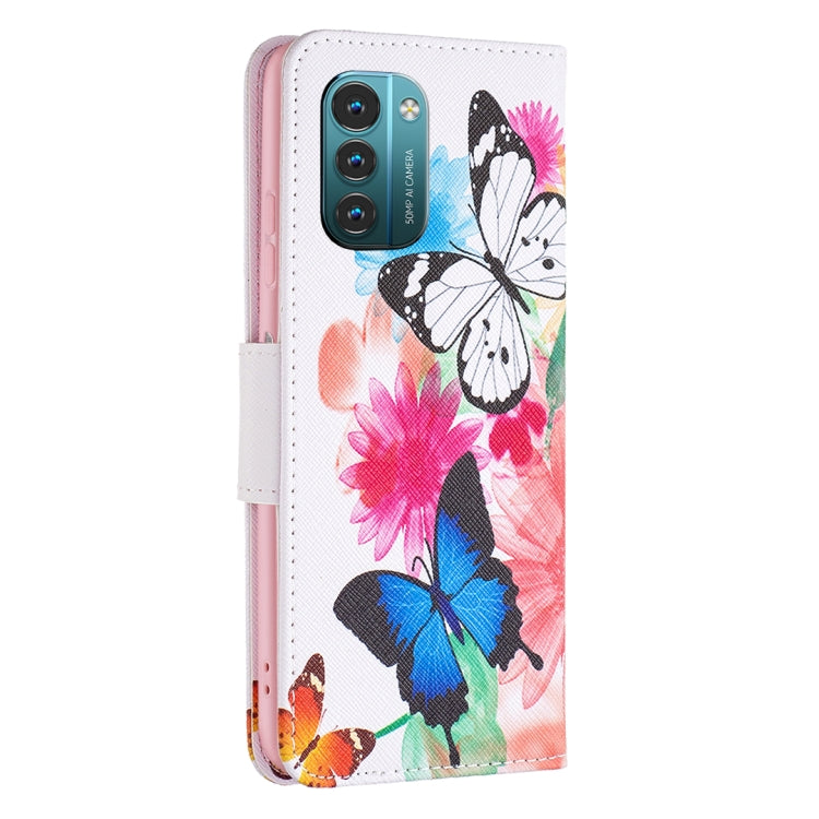 Colored Drawing Pattern Horizontal Flip Leather Phone Case, For Nokia G21 / G11