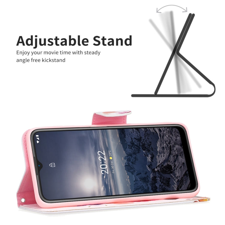 Colored Drawing Pattern Horizontal Flip Leather Phone Case, For Nokia G21 / G11