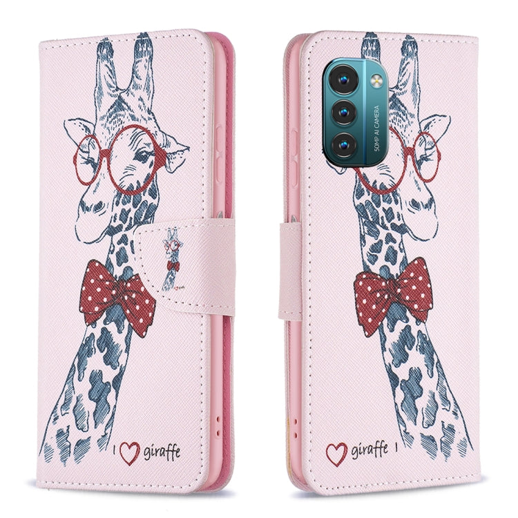 Colored Drawing Pattern Horizontal Flip Leather Phone Case