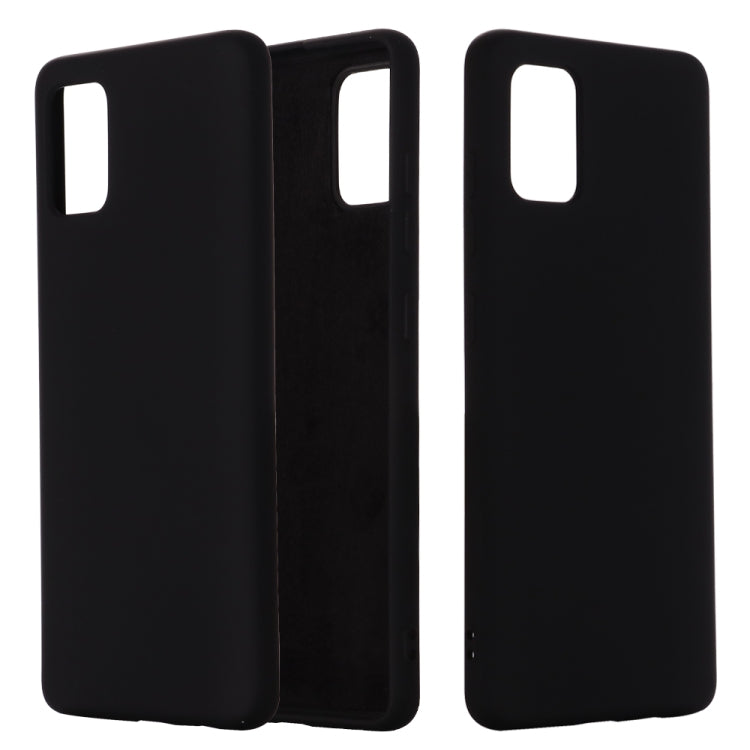 Solid Color Liquid Silicone Shockproof Full Coverage Protective Case, For Galaxy A71