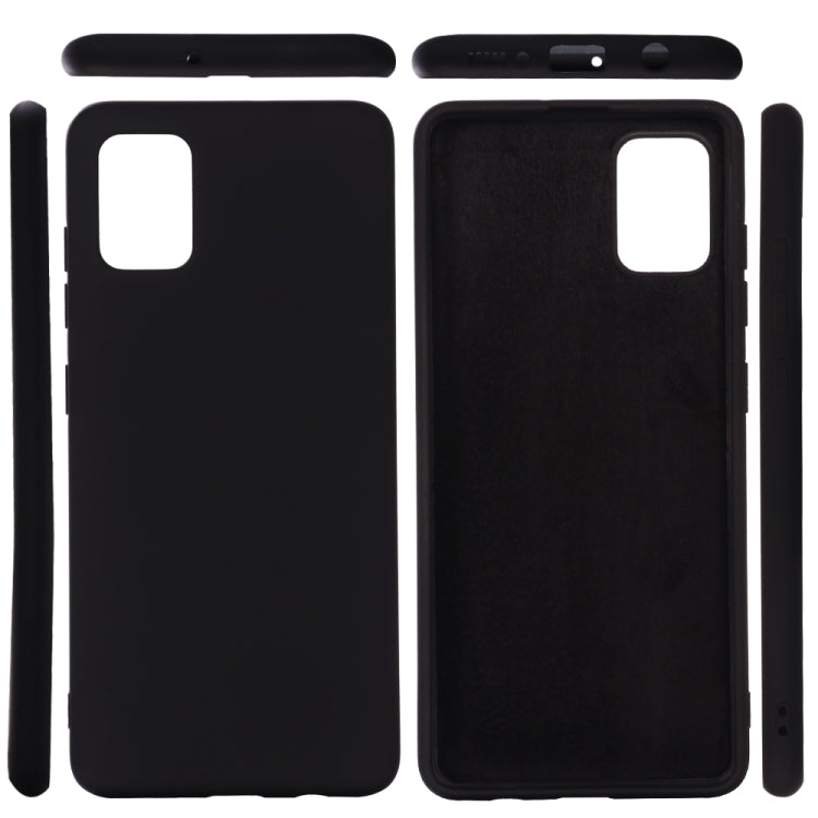 Solid Color Liquid Silicone Shockproof Full Coverage Protective Case, For Galaxy A71