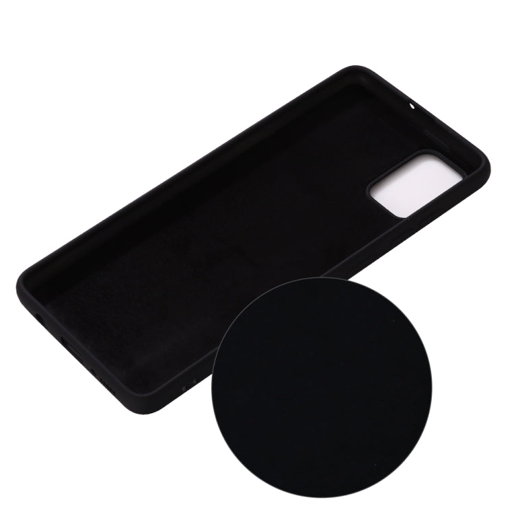 Solid Color Liquid Silicone Shockproof Full Coverage Protective Case, For Galaxy A71