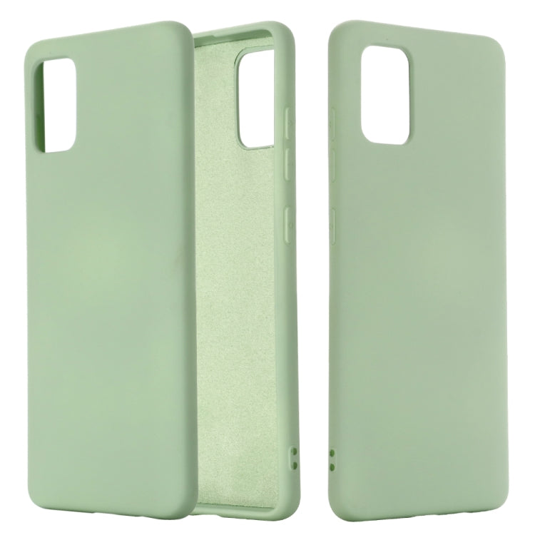 Solid Color Liquid Silicone Shockproof Full Coverage Protective Case, For Galaxy A71