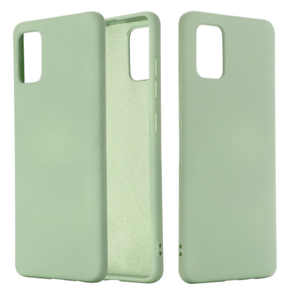 Solid Color Liquid Silicone Shockproof Full Coverage Protective Case, For Galaxy A71