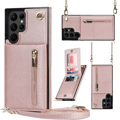 Cross-body Square Zipper Card Holder Bag Phone Case