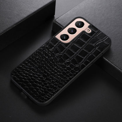 Crocodile Top Layer Cowhide Leather Phone Case