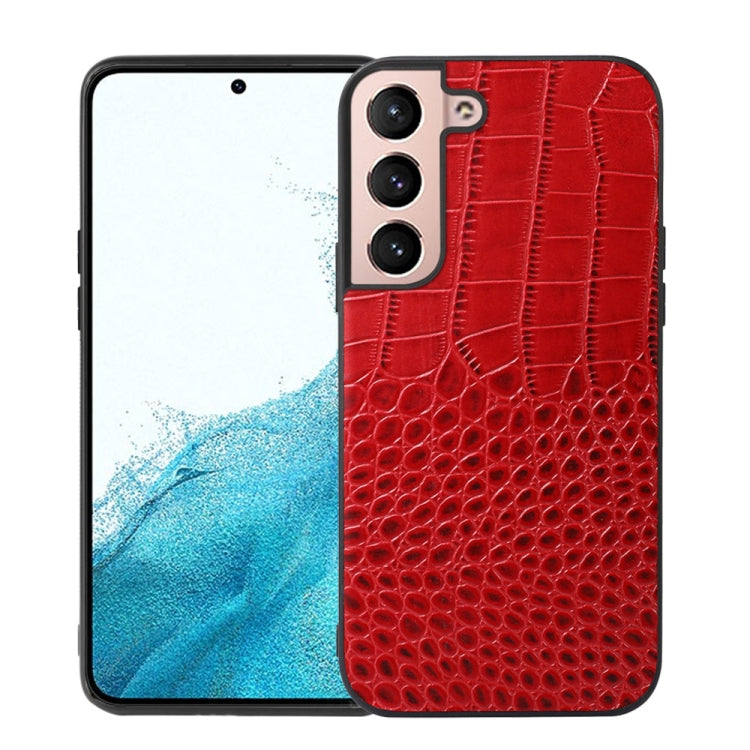 Crocodile Top Layer Cowhide Leather Phone Case