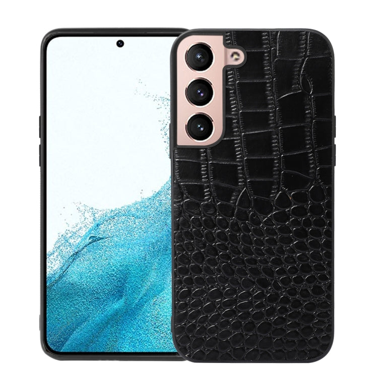 Crocodile Top Layer Cowhide Leather Phone Case, For Samsung Galaxy S22 5G, For Samsung Galaxy S22+ 5G, For Samsung Galaxy S22 Ultra 5G, For Samsung Galaxy Z Flip 3 5G, For Samsung Galaxy Z Fold2 5G, For Samsung Galaxy Z Fold3 5G
