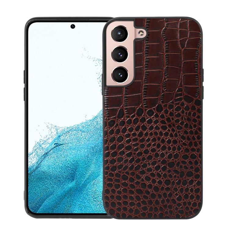 Crocodile Top Layer Cowhide Leather Phone Case, For Samsung Galaxy S22 5G, For Samsung Galaxy S22+ 5G, For Samsung Galaxy S22 Ultra 5G, For Samsung Galaxy Z Flip 3 5G, For Samsung Galaxy Z Fold2 5G, For Samsung Galaxy Z Fold3 5G