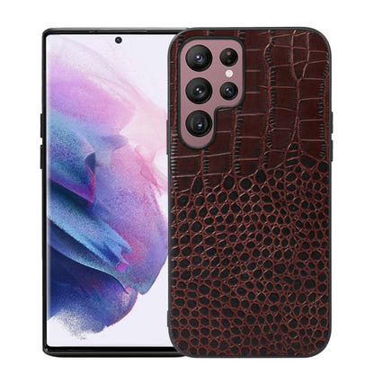 Crocodile Top Layer Cowhide Leather Phone Case, For Samsung Galaxy S22 5G, For Samsung Galaxy S22+ 5G, For Samsung Galaxy S22 Ultra 5G, For Samsung Galaxy Z Flip 3 5G, For Samsung Galaxy Z Fold2 5G, For Samsung Galaxy Z Fold3 5G