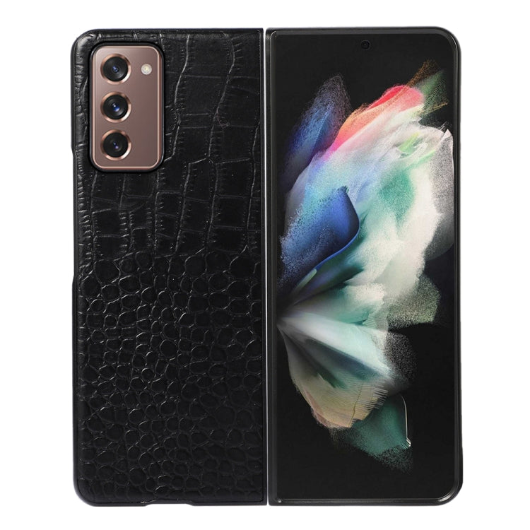 Crocodile Top Layer Cowhide Leather Phone Case, For Samsung Galaxy S22 5G, For Samsung Galaxy S22+ 5G, For Samsung Galaxy S22 Ultra 5G, For Samsung Galaxy Z Flip 3 5G, For Samsung Galaxy Z Fold2 5G, For Samsung Galaxy Z Fold3 5G
