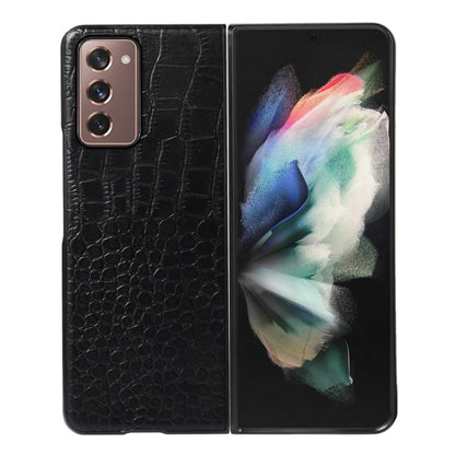 Crocodile Top Layer Cowhide Leather Phone Case, For Samsung Galaxy S22 5G, For Samsung Galaxy S22+ 5G, For Samsung Galaxy S22 Ultra 5G, For Samsung Galaxy Z Flip 3 5G, For Samsung Galaxy Z Fold2 5G, For Samsung Galaxy Z Fold3 5G