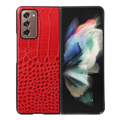 Crocodile Top Layer Cowhide Leather Phone Case, For Samsung Galaxy S22 5G, For Samsung Galaxy S22+ 5G, For Samsung Galaxy S22 Ultra 5G, For Samsung Galaxy Z Flip 3 5G, For Samsung Galaxy Z Fold2 5G, For Samsung Galaxy Z Fold3 5G