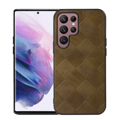 Weave Plaid PU Phone Case