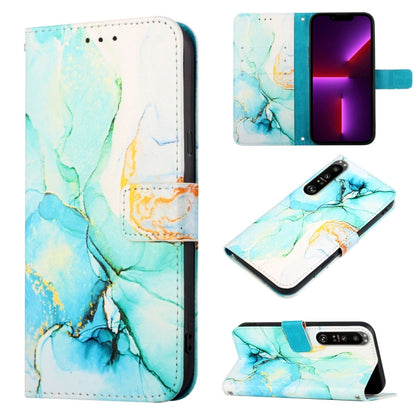 PT003 Marble Pattern Flip Leather Phone Case