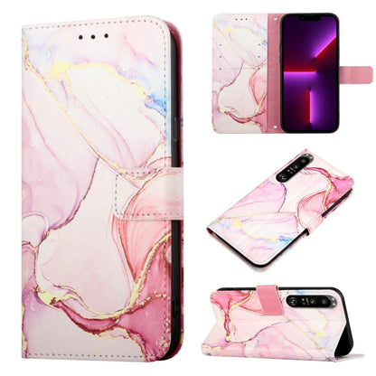 PT003 Marble Pattern Flip Leather Phone Case