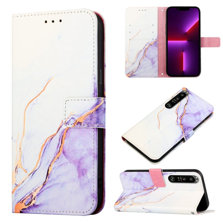 PT003 Marble Pattern Flip Leather Phone Case