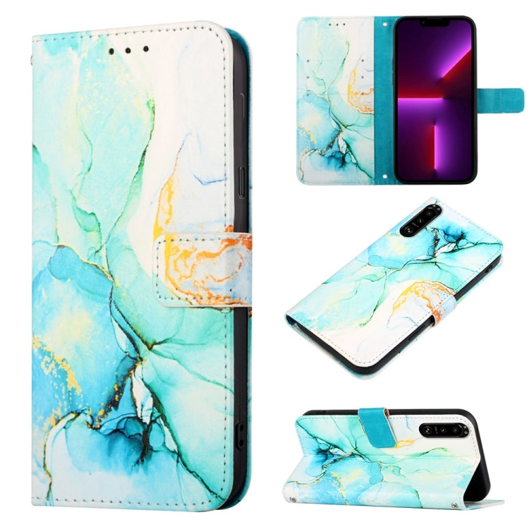 PT003 Marble Pattern Flip Leather Phone Case