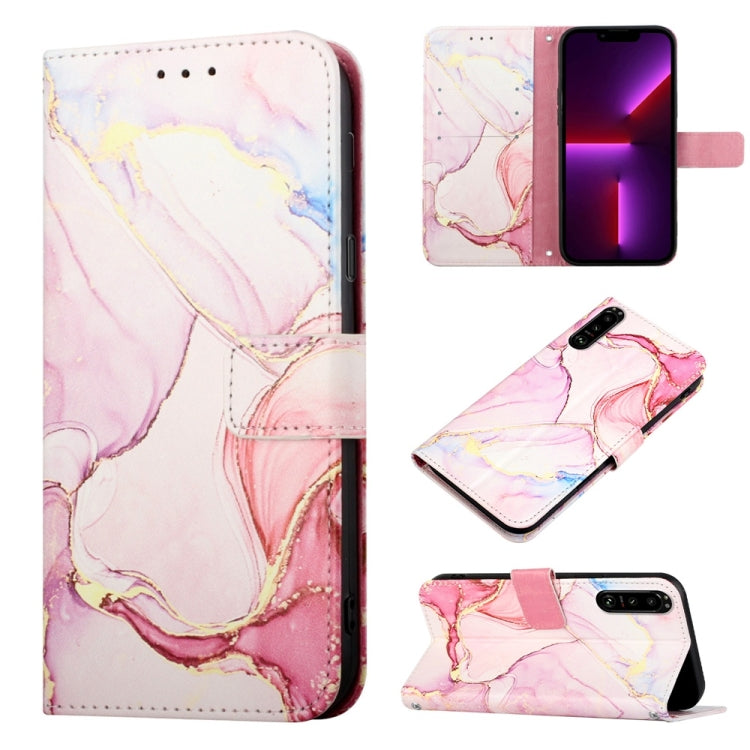 PT003 Marble Pattern Flip Leather Phone Case