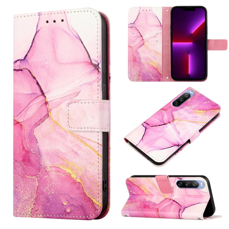 PT003 Marble Pattern Flip Leather Phone Case