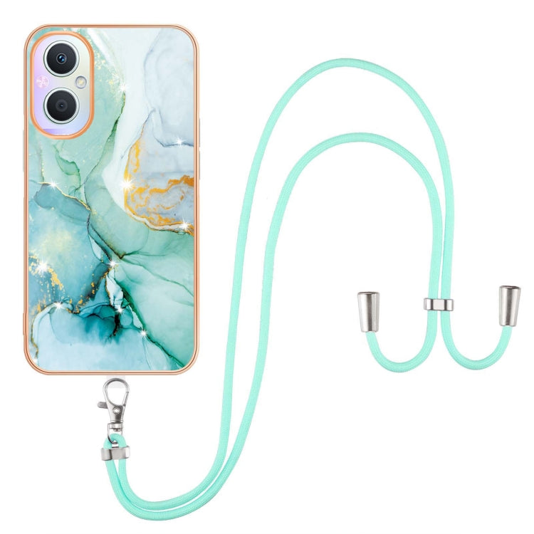 Electroplating Marble IMD TPU Phone Case with Lanyard, Series 2