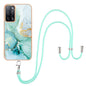 Electroplating Marble IMD TPU Phone Case with Lanyard, For OnePlus Nord N20 5G, For OPPO A15 / A15s, For OPPO A53s 5G / A55 5G / A54 4G / A16 / A54s, For OPPO A74 5G / A93 5G / A54 5G / A93s 5G