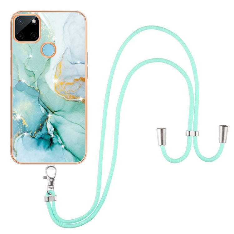 Electroplating Marble IMD TPU Phone Case with Lanyard, Series 2