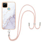 Electroplating Marble IMD TPU Phone Case with Lanyard, Series 2