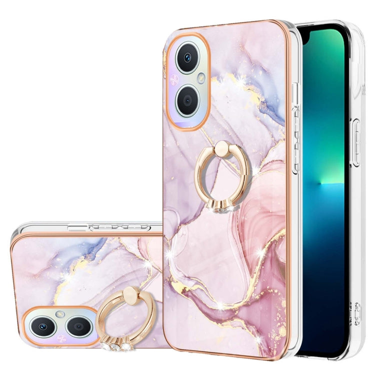 Electroplating Marble Pattern IMD TPU Phone Case with Ring Holder, Series 2