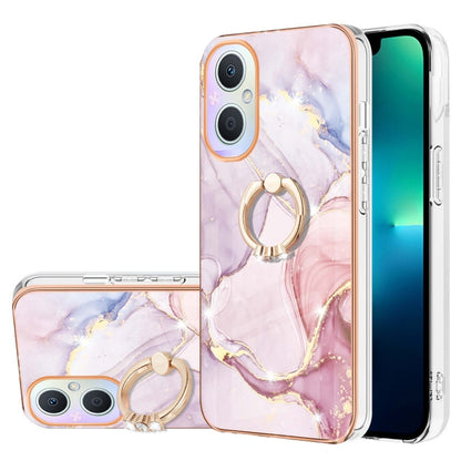 Electroplating Marble Pattern IMD TPU Phone Case with Ring Holder, Series 2