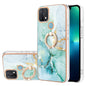 Electroplating Marble Pattern IMD TPU Phone Case with Ring Holder, For OnePlus Nord N20 5G, For OPPO A15 / A15s, For OPPO A53s 5G / A55 5G / A54 4G / A16 / A54s, For OPPO A74 5G / A93 5G / A54 5G / A93s 5G