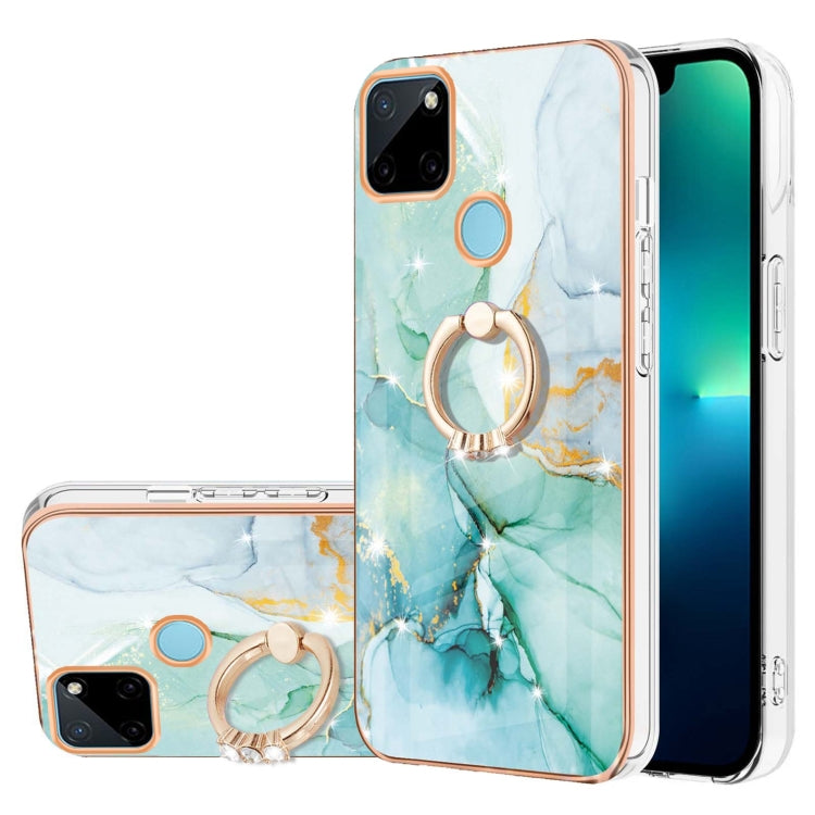 Electroplating Marble Pattern IMD TPU Phone Case with Ring Holder, Series 2