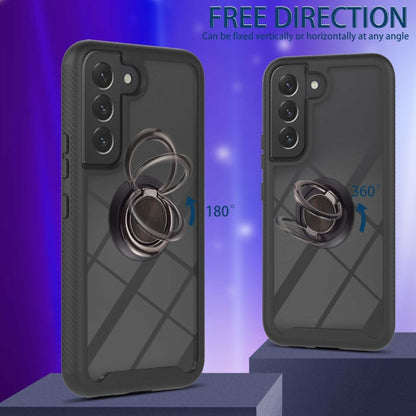 Shockproof PC + TPU Phone Case with Ring Holder