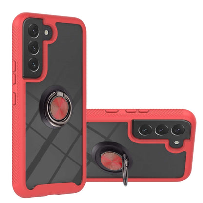 Shockproof PC + TPU Phone Case with Ring Holder