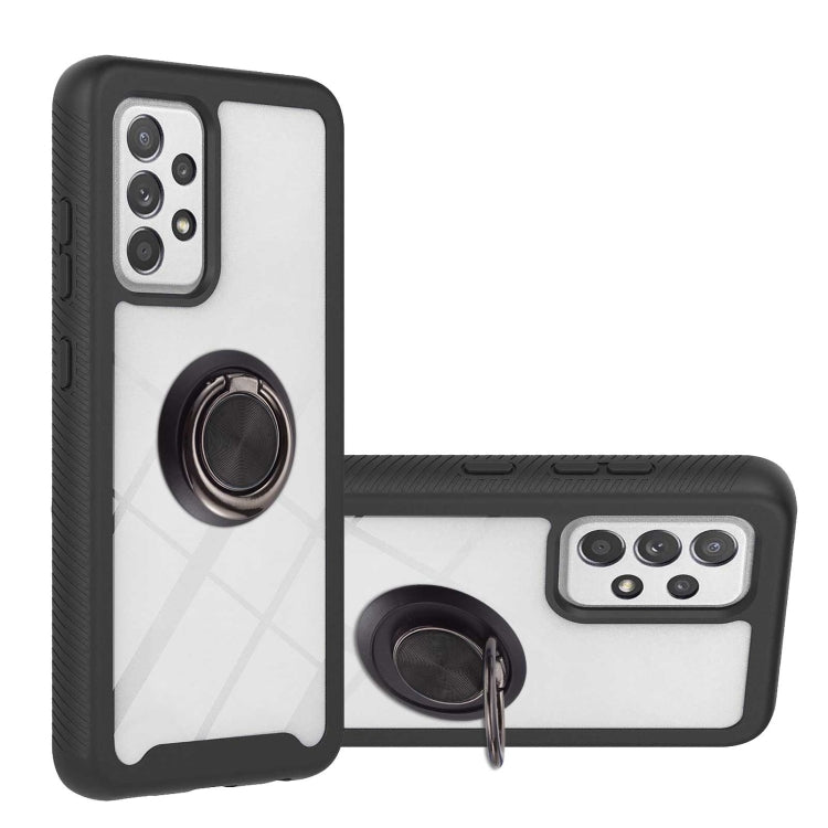 Shockproof PC + TPU Phone Case with Ring Holder