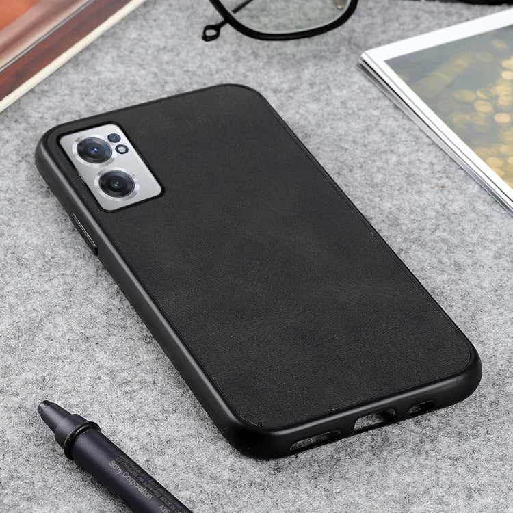 Two-color Cowhide Texture PU Shockproof Phone Case