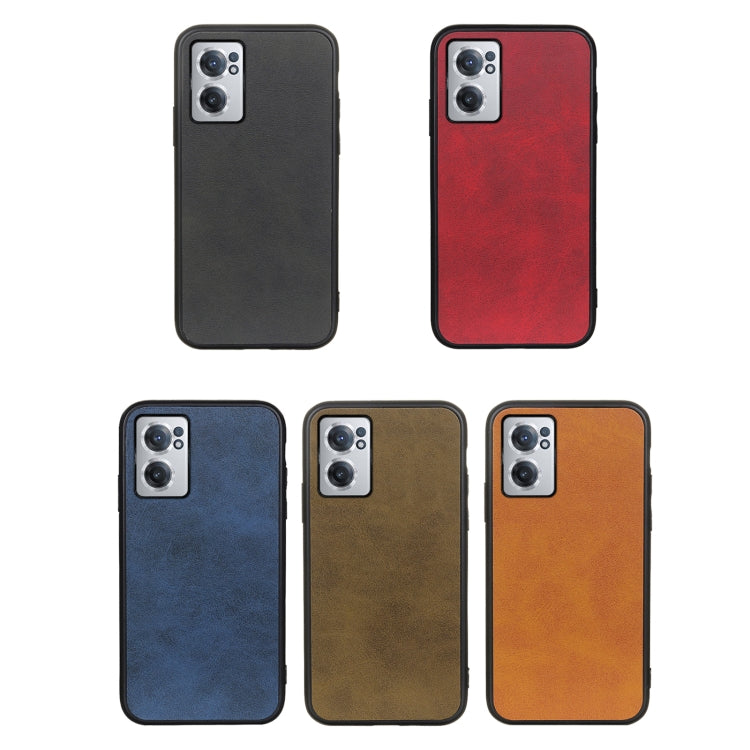 Two-color Cowhide Texture PU Shockproof Phone Case