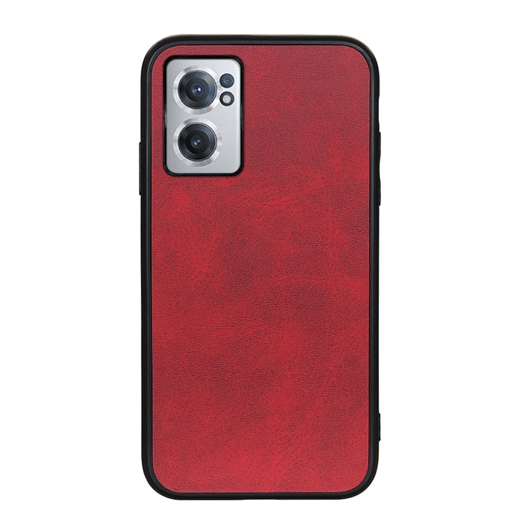 Two-color Cowhide Texture PU Shockproof Phone Case