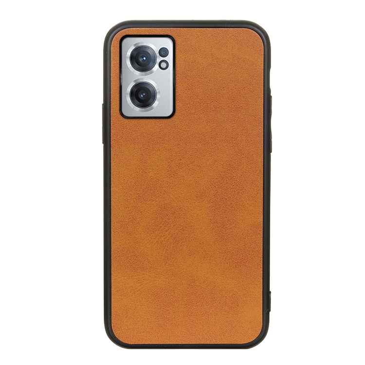 Two-color Cowhide Texture PU Shockproof Phone Case, For Xiaomi Redmi K40S 5G, For Xiaomi Redmi K50/K50 Pro Fine Hole Version, For OnePlus Nord CE 2 5G