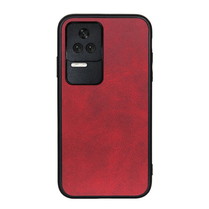 Two-color Cowhide Texture PU Shockproof Phone Case, For Xiaomi Redmi K40S 5G, For Xiaomi Redmi K50/K50 Pro Fine Hole Version, For OnePlus Nord CE 2 5G