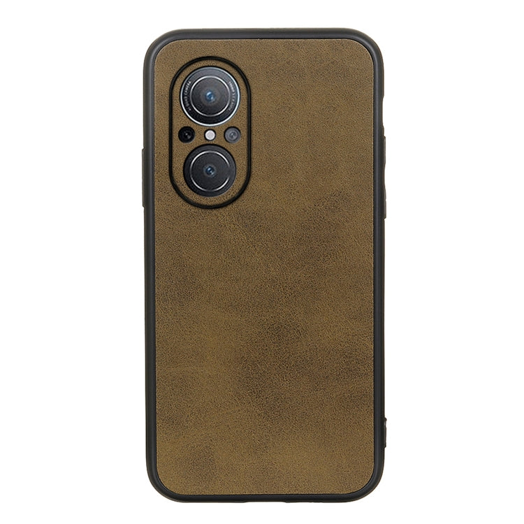 Two-color Cowhide Texture PU Shockproof Phone Case