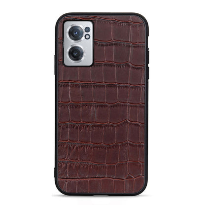 Crocodile Texture Genuine Leather Phone Case, For Xiaomi Redmi K40S 5G, For Xiaomi Redmi K50/K50 Pro Fine Hole, For OnePlus Nord CE 2 5G