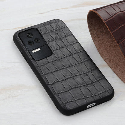 Crocodile Texture Genuine Leather Phone Case, For Xiaomi Redmi K40S 5G, For Xiaomi Redmi K50/K50 Pro Fine Hole, For OnePlus Nord CE 2 5G