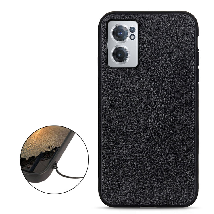 Litchi Texture Genuine Leather Phone Case