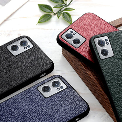 Litchi Texture Genuine Leather Phone Case