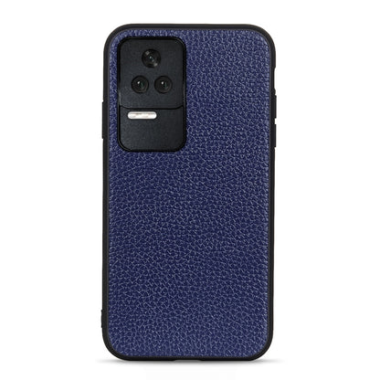 Litchi Texture Genuine Leather Phone Case, For OnePlus Nord CE 2 5G, For Xiaomi Redmi K40S 5G, For Xiaomi Redmi K50/K50 Pro Fine Hole Version