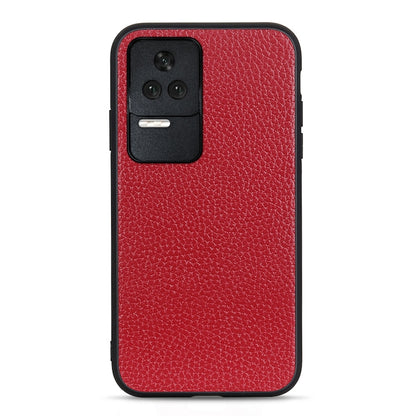 Litchi Texture Genuine Leather Phone Case