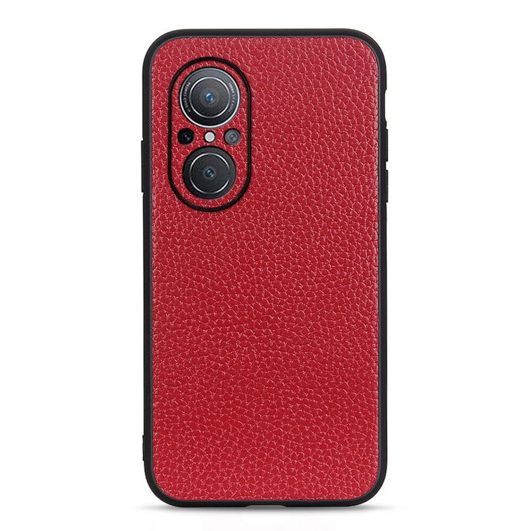 Litchi Texture Genuine Leather Phone Case