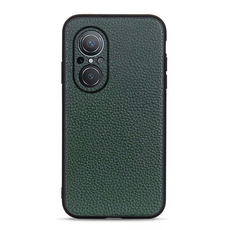 Litchi Texture Genuine Leather Phone Case