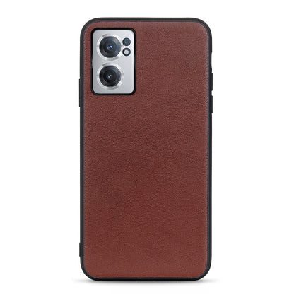 Sheep Texture Genuine Leather Shockproof Phone Case